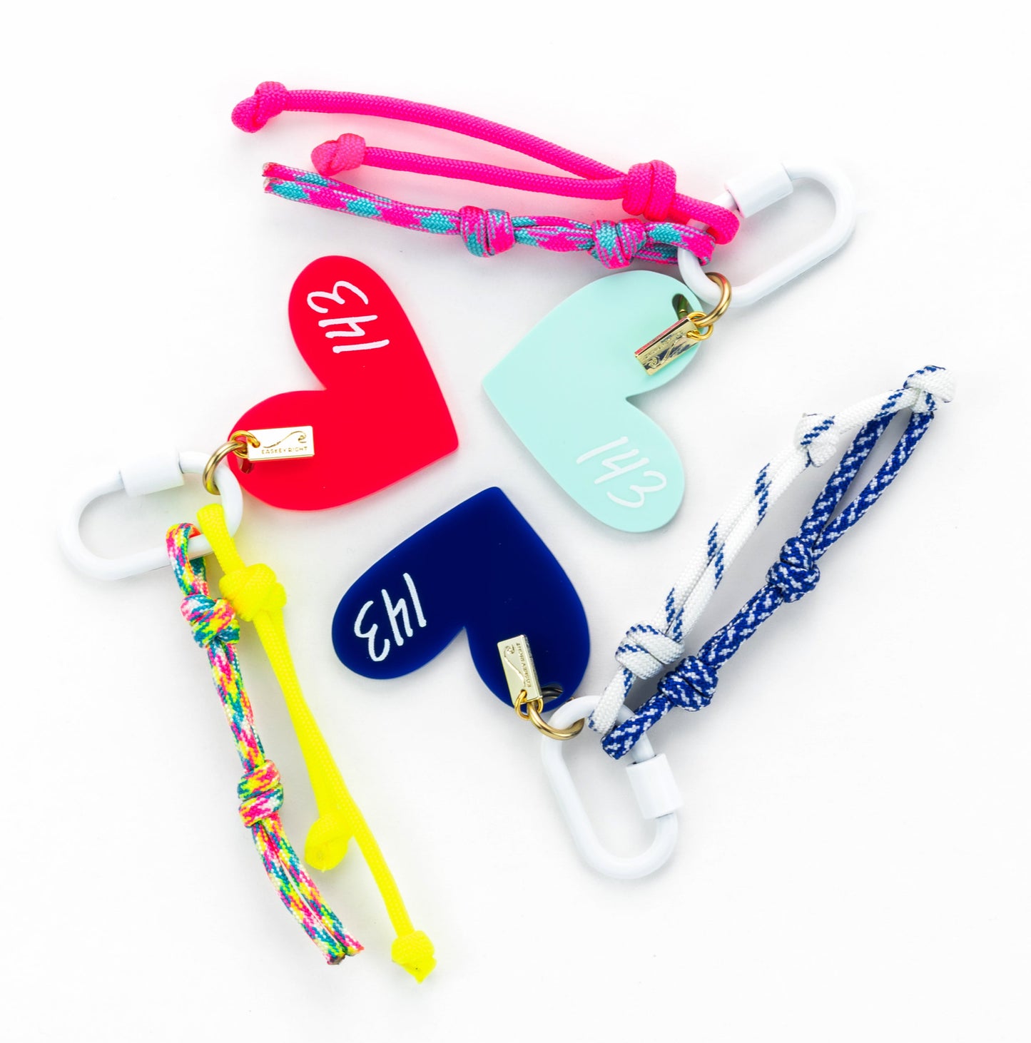 143 Bag Charm - Hot Pink