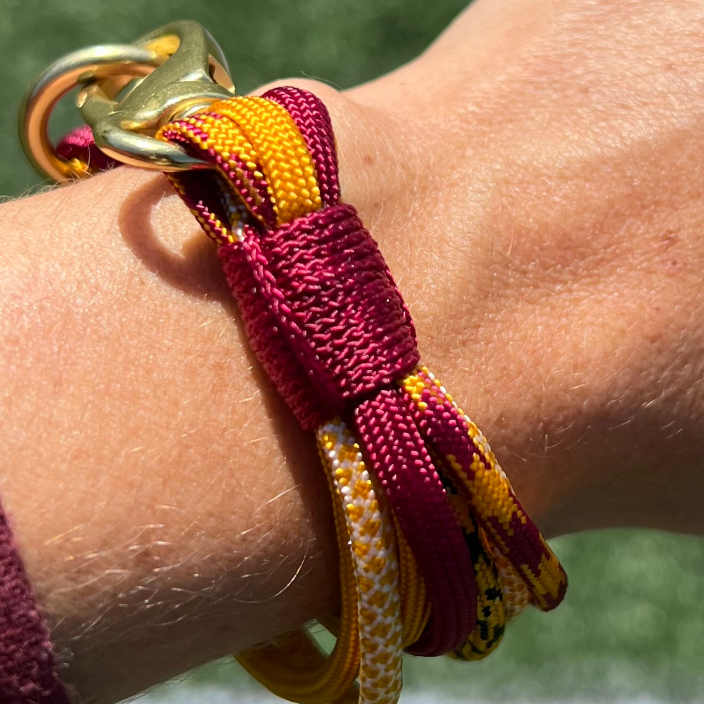 Bracelet - Maroon & Gold