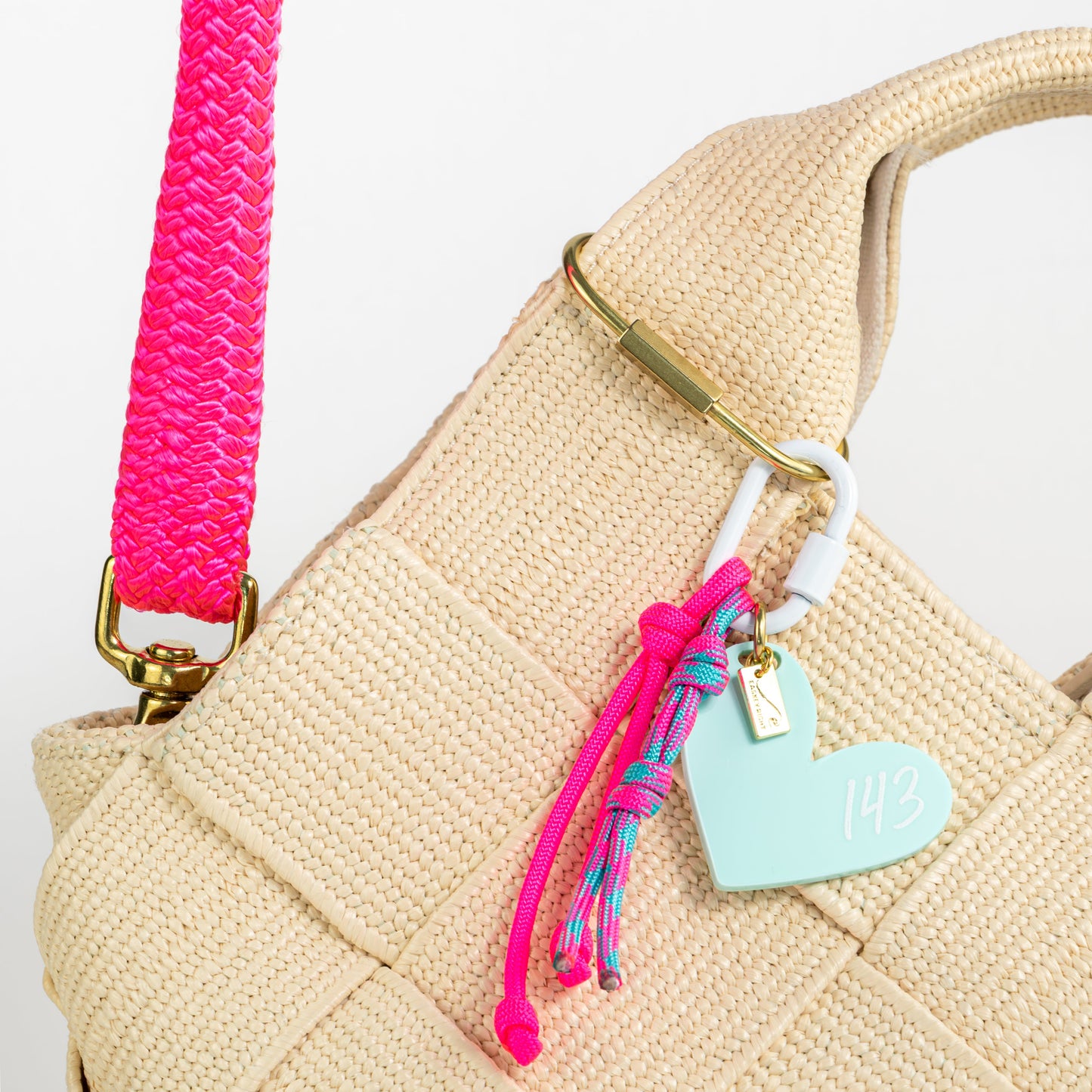 143 Bag Charm - Seafoam