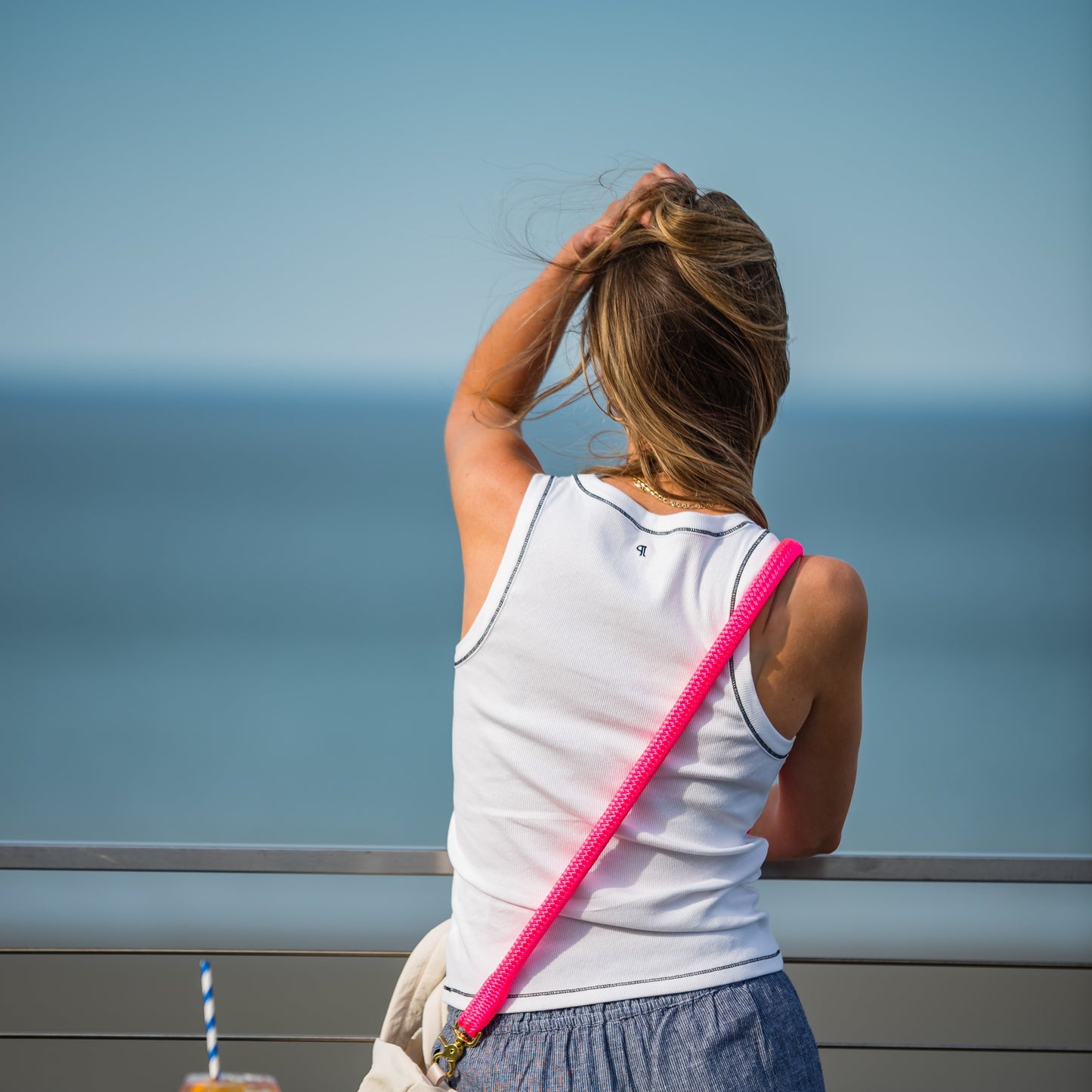Starboard Crossbody Strap - Pink Flamingo