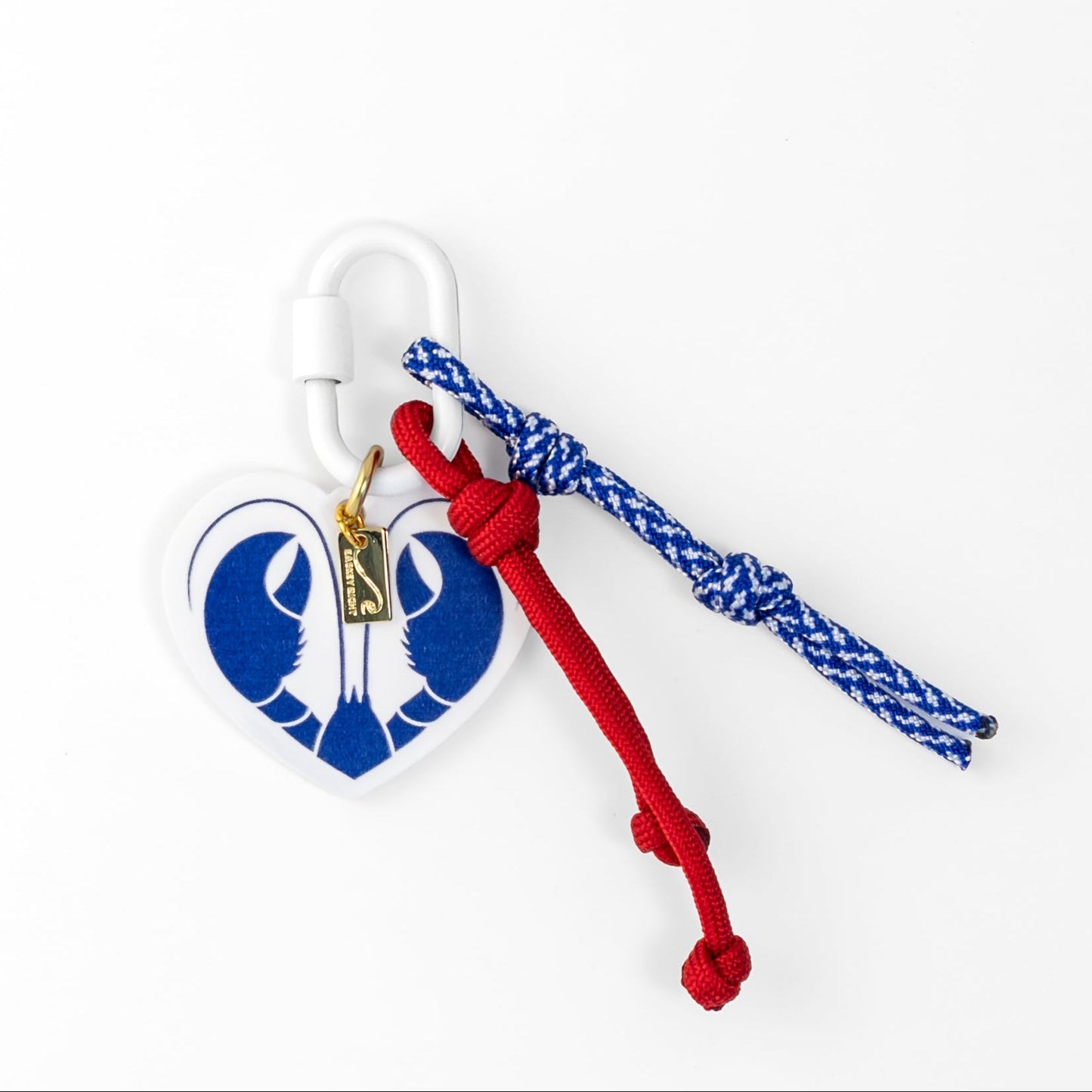 Lobster Love Bag Charm - White