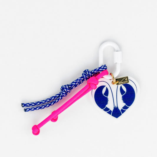 Lobster Love Bag Charm - Pink
