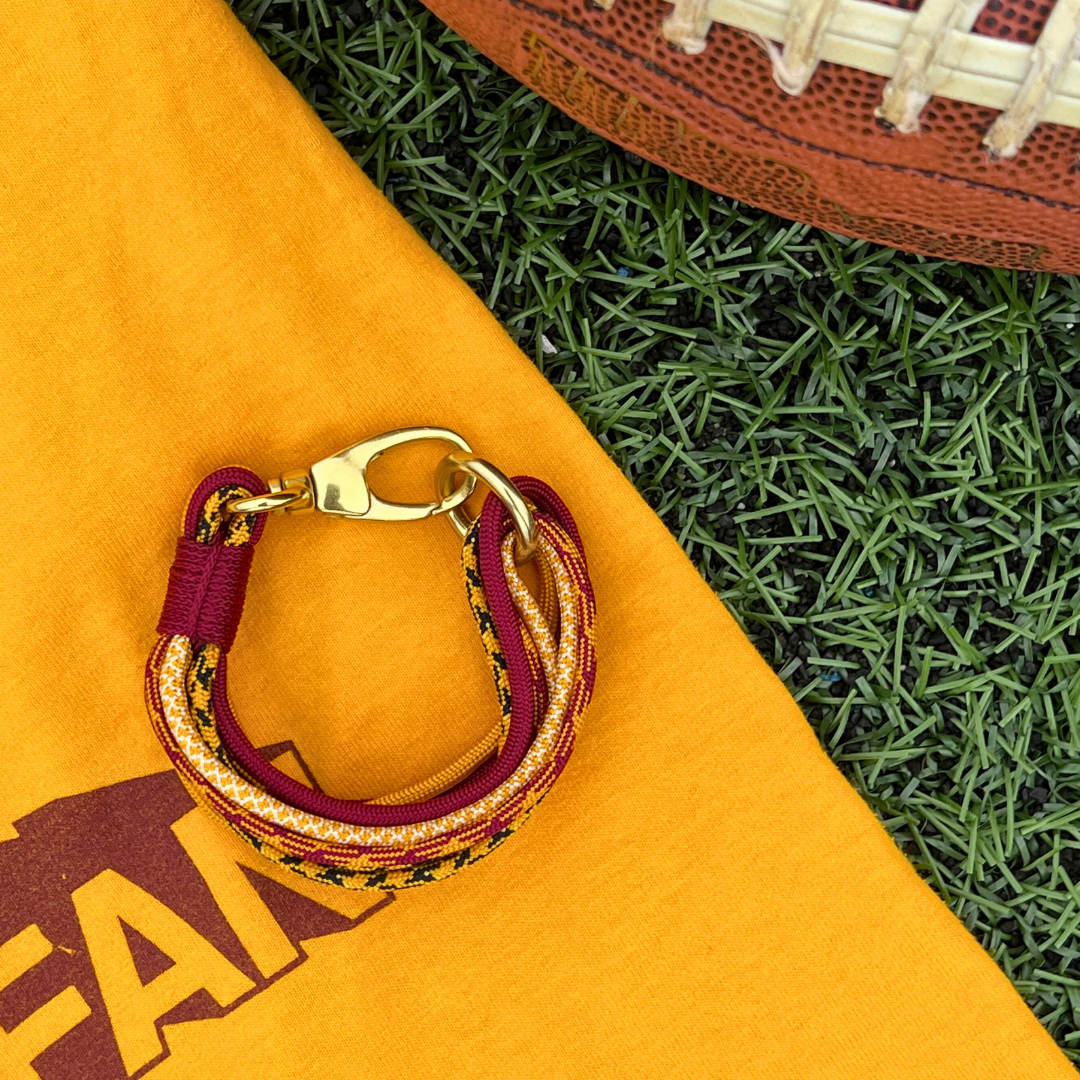 Bracelet - Maroon & Gold